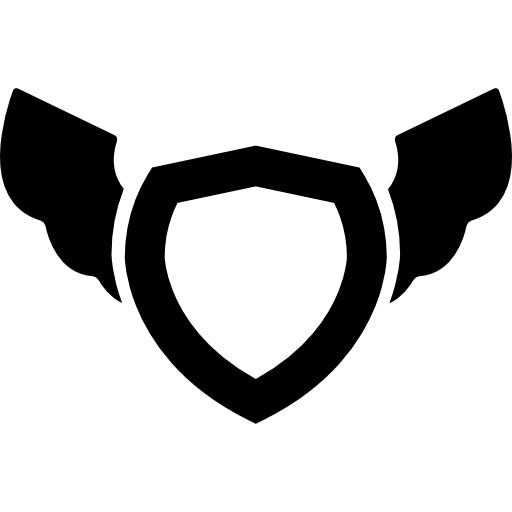 Shield with wings